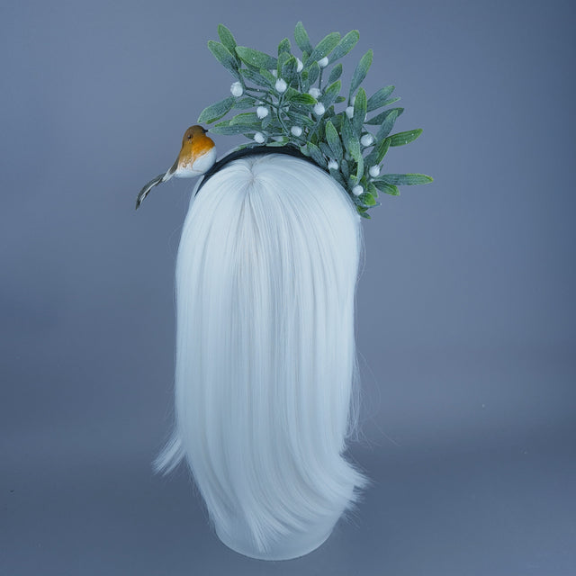 Mistletoe & Robin Christmas Headdress