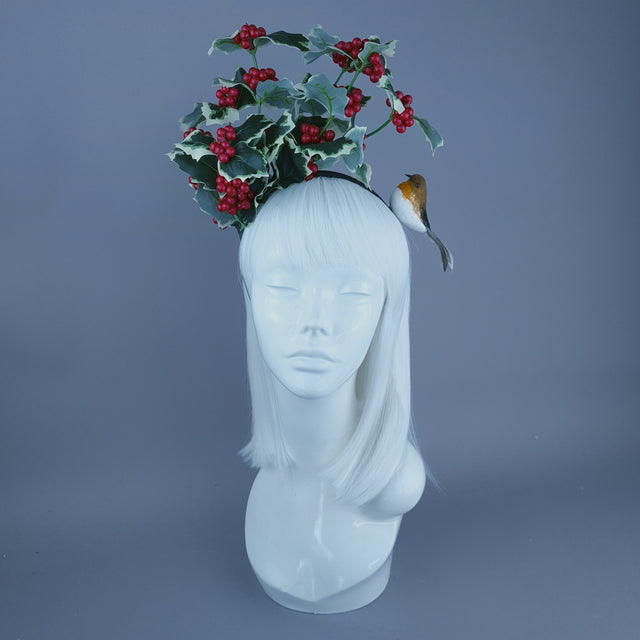 Holly & Robin Christmas Headdress