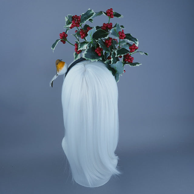 Holly & Robin Christmas Headdress