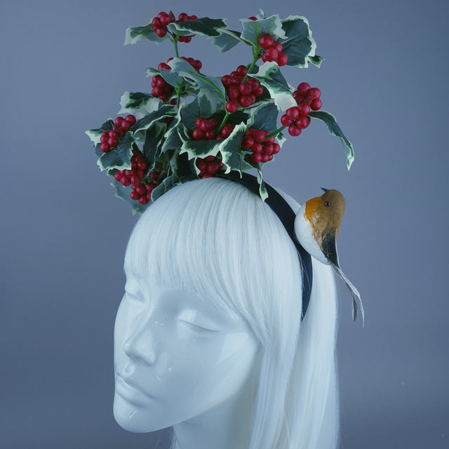 Holly & Robin Christmas Headdress