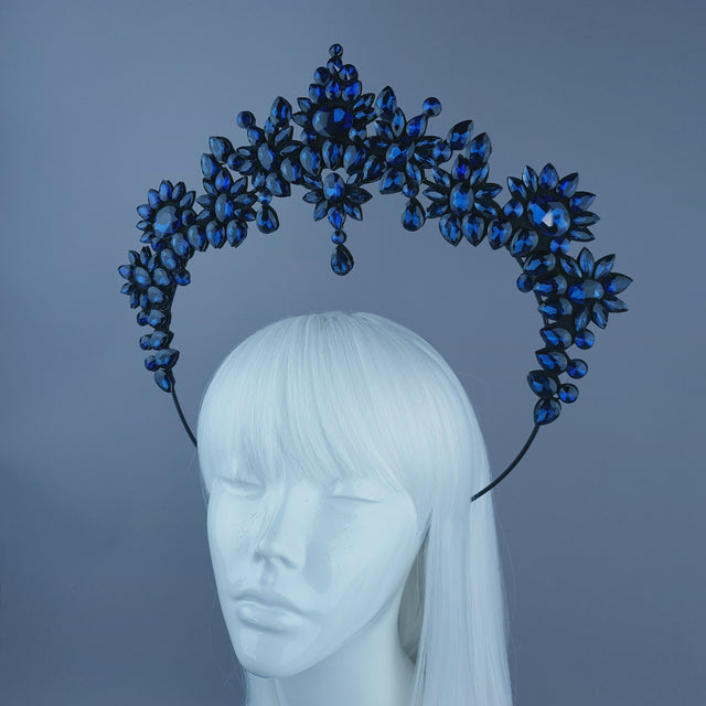 Blue Jewel Halo Headdress