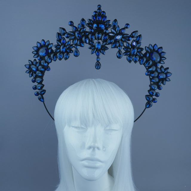 Blue Jewel Halo Headdress