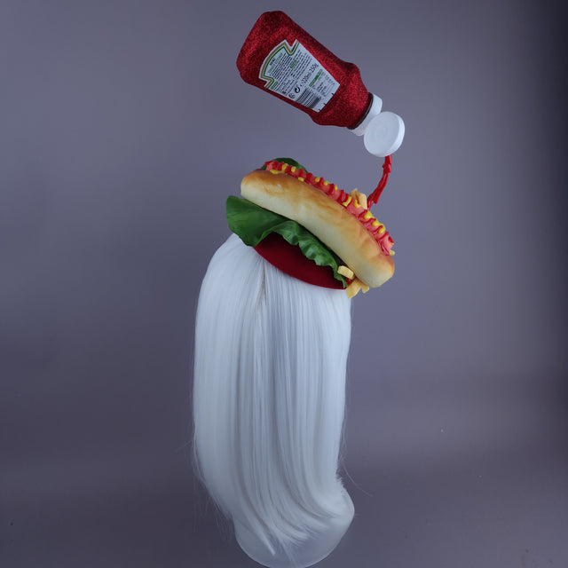 Summer Daze" Hotdog Tomato Sauce Fast Food Fascinator Hat