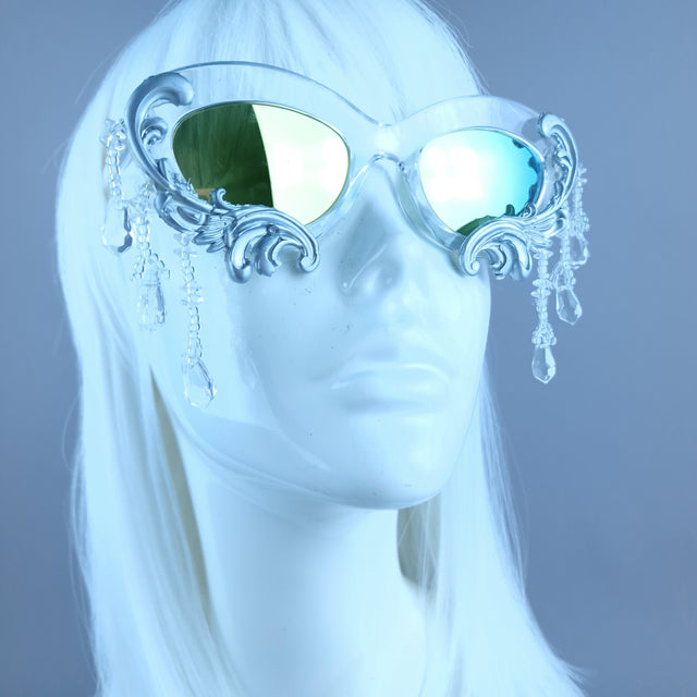 "Fianna" Silver Filigree Beading Sunglasses