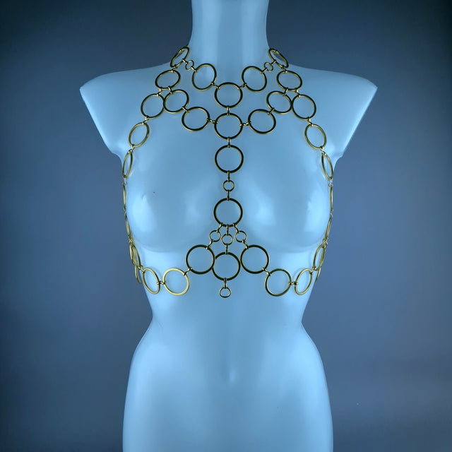 "Frazetta" Gold Ring Jewellery Harness