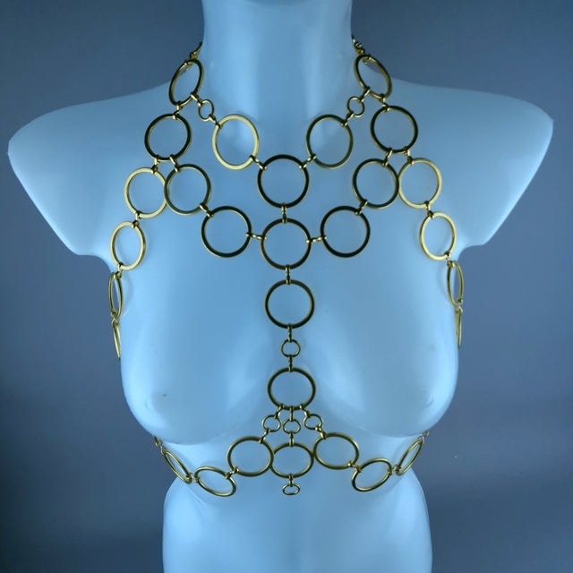 "Frazetta" Gold Ring Jewellery Harness
