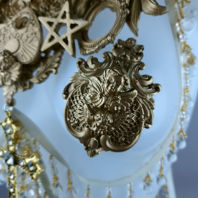 "Effrayéi" Gold Filigree Nipple Pasties & Beading Body Jewellery