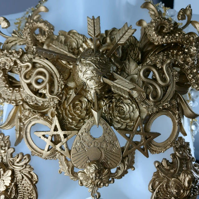 "Effrayéi" Gold Filigree Nipple Pasties & Beading Body Jewellery