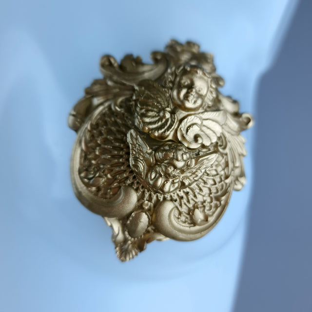 "Angeli
" Gold Filigree & Cherub Nipple Pasties