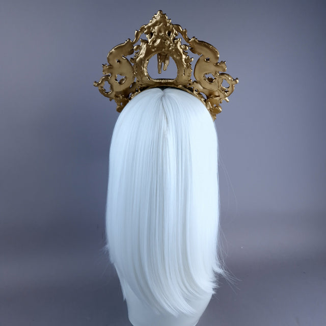 "Kishë" Gold FIligree & Cherub Headdress