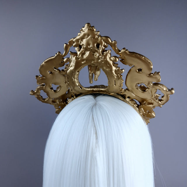 "Kishë" Gold FIligree & Cherub Headdress