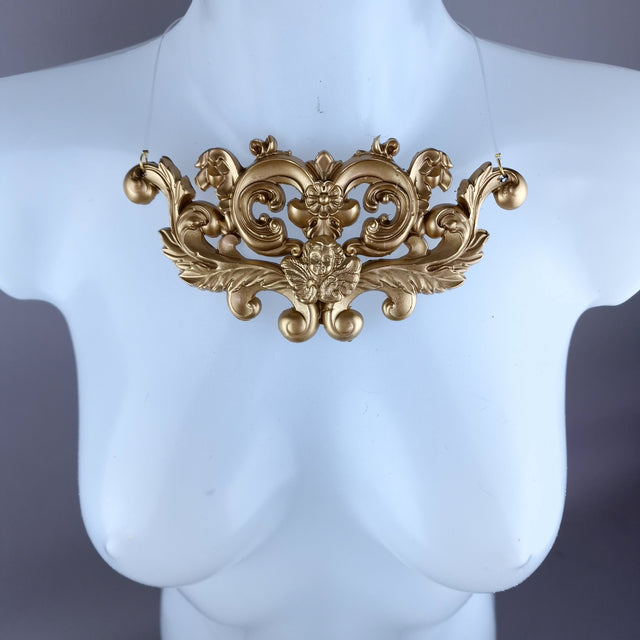 "Neoma" Gold Filigree Necklace