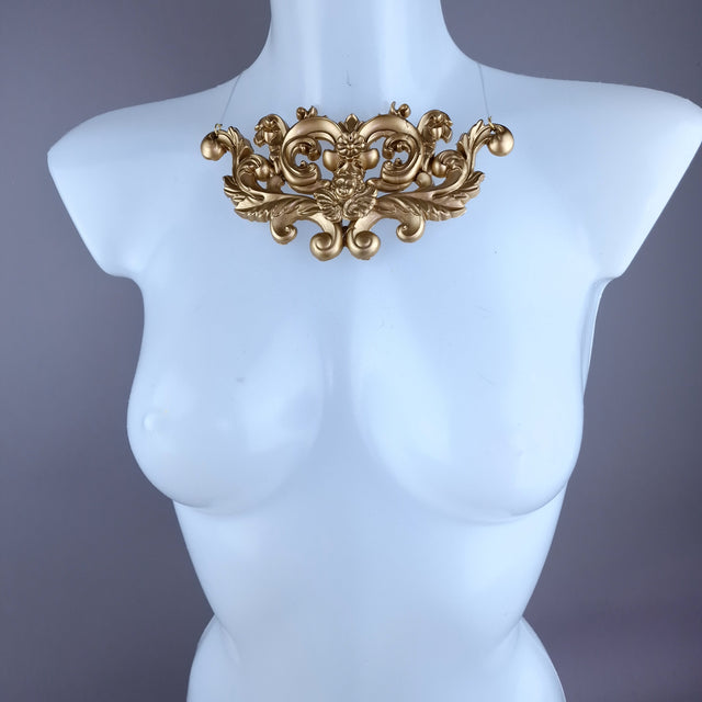 "Neoma" Gold Filigree Necklace