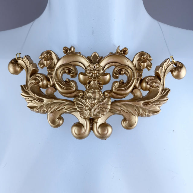 "Neoma" Gold Filigree Necklace