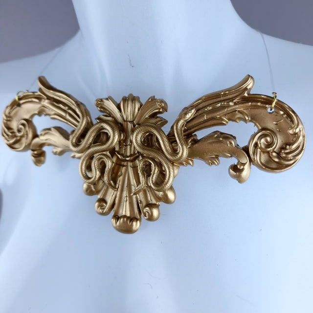 "Waltonian" Gold Snakes & Filigree Necklace