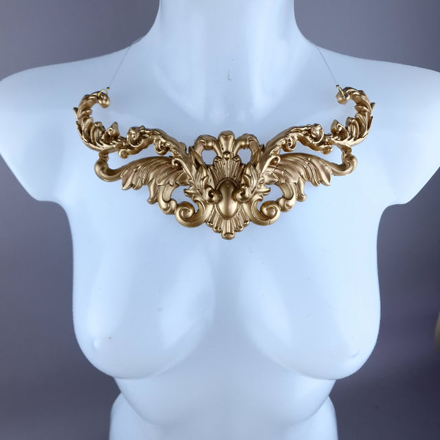 "Zarola" Gold Filigree Necklace