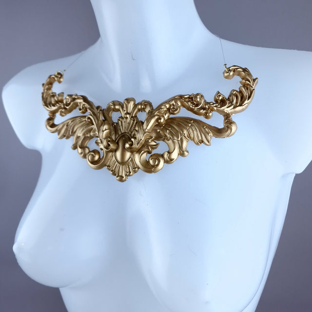 "Zarola" Gold Filigree Necklace