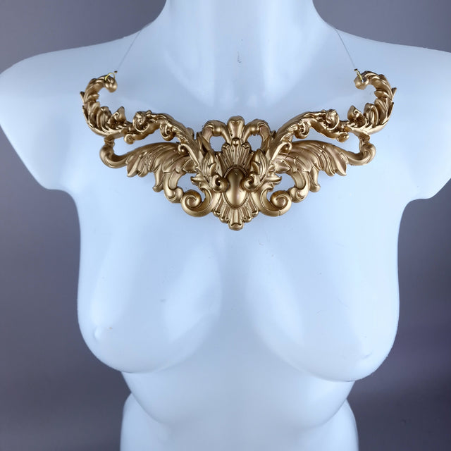 "Zarola" Gold Filigree Necklace