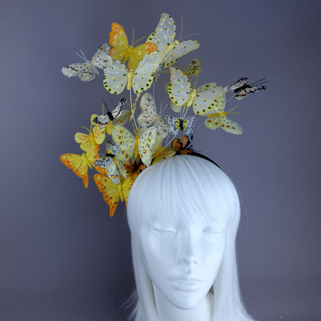 "Birabiro" Yellow Butterfly Headdress