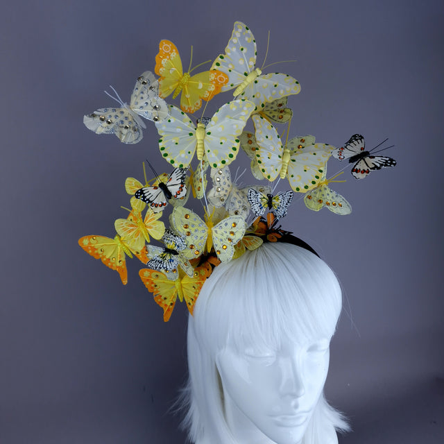 "Birabiro" Yellow Butterfly Headdress