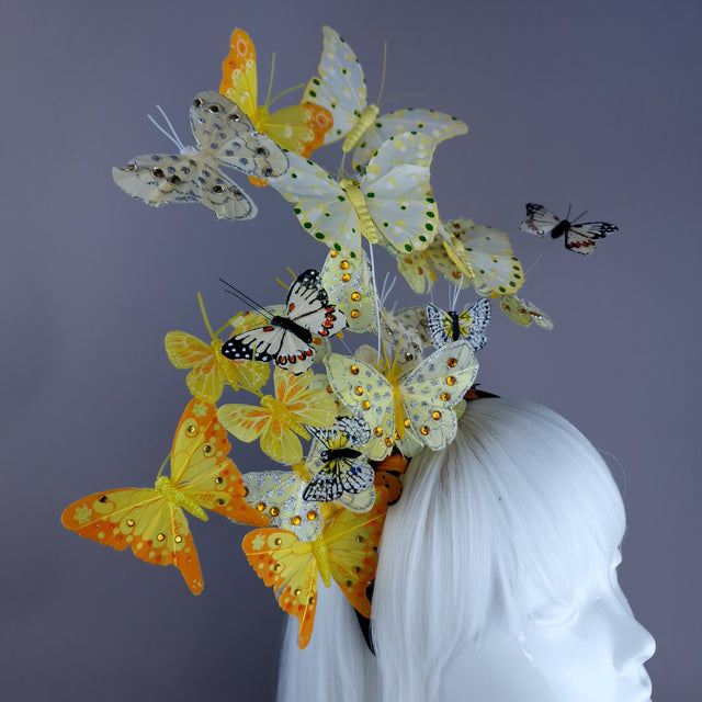 "Birabiro" Yellow Butterfly Headdress