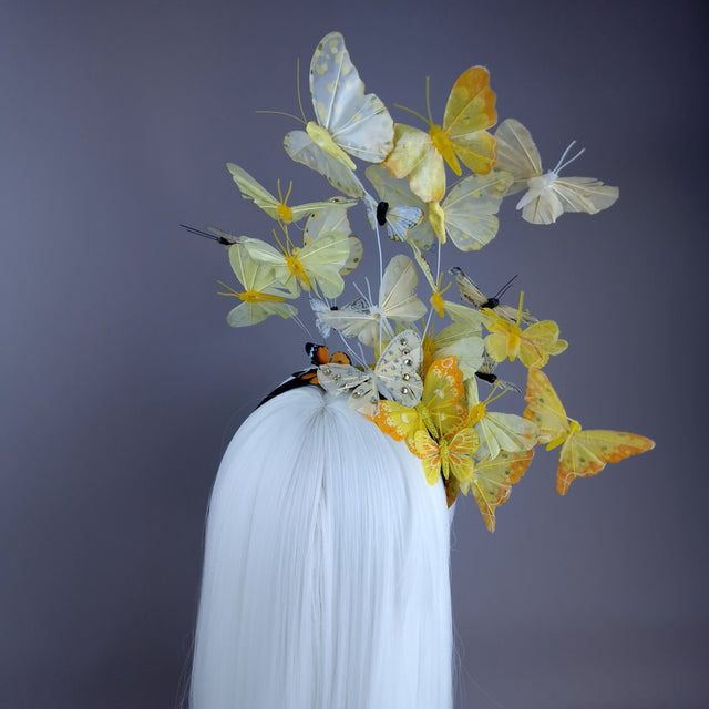 "Birabiro" Yellow Butterfly Headdress