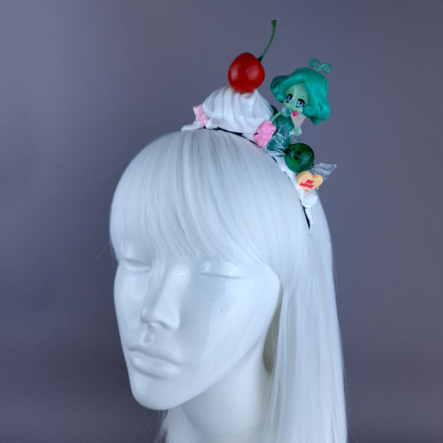 Mermaid Party Cake Multi Coloured Headpiece