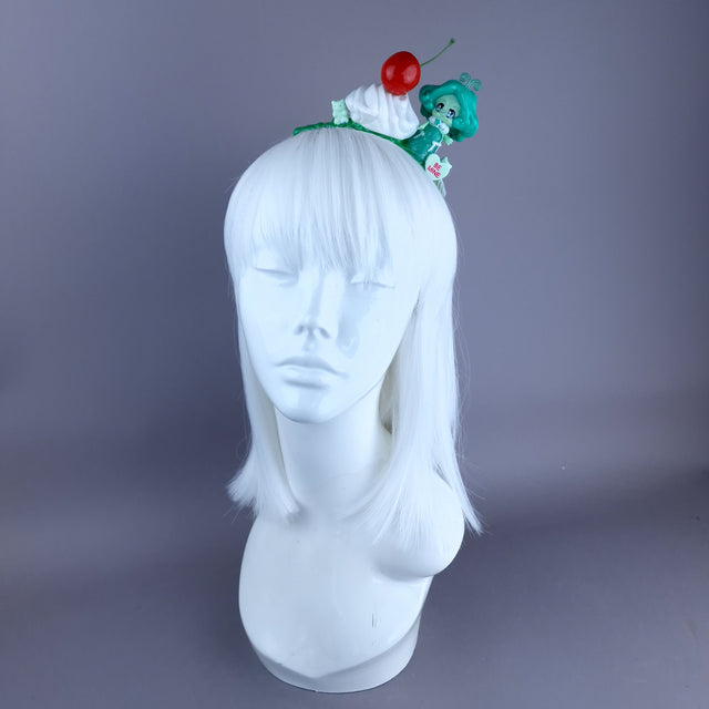 Green Mermaid Party Cake Headpiece