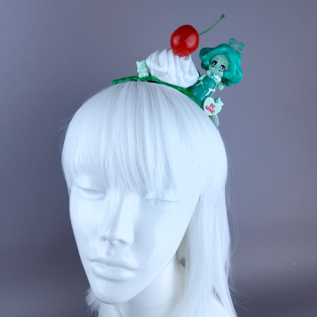 Green Mermaid Party Cake Headpiece