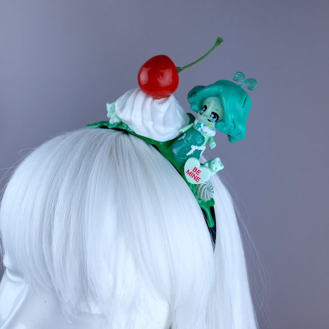 Green Mermaid Party Cake Headpiece