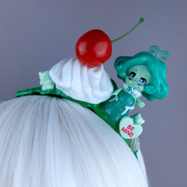 Green Mermaid Party Cake Headpiece