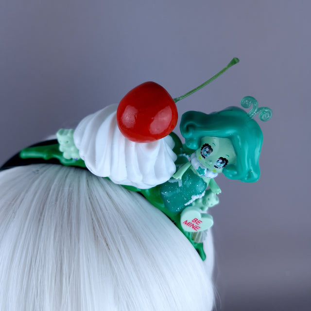 Green Mermaid Party Cake Headpiece