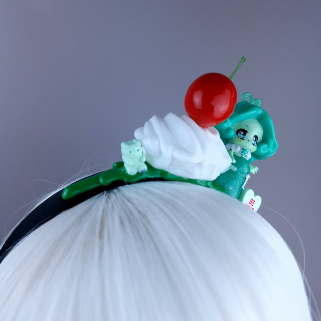 Green Mermaid Party Cake Headpiece