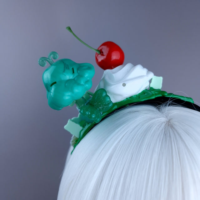 Green Mermaid Party Cake Headpiece