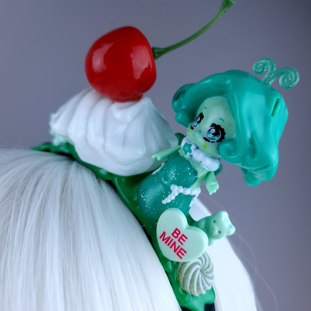 Green Mermaid Party Cake Headpiece