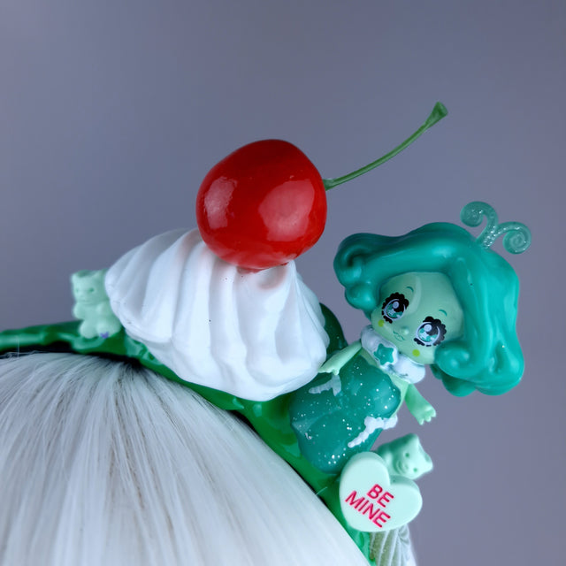 Green Mermaid Party Cake Headpiece