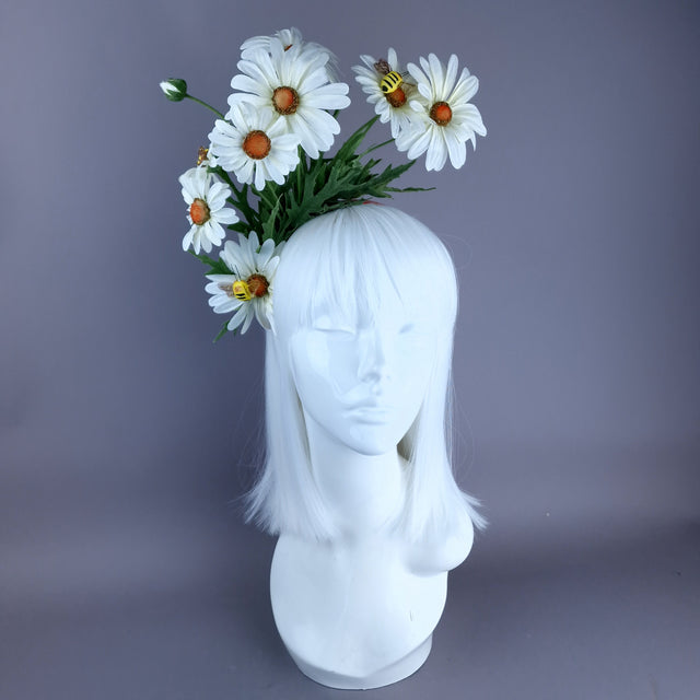 "Aubrette" Daisy & Bee Flower Headdress