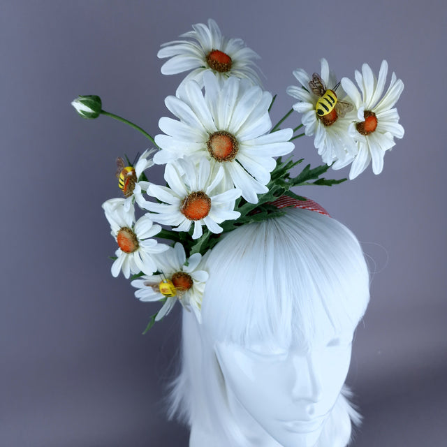 "Aubrette" Daisy & Bee Flower Headdress