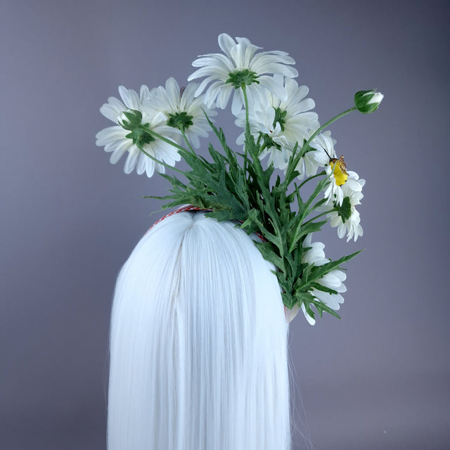"Aubrette" Daisy & Bee Flower Headdress