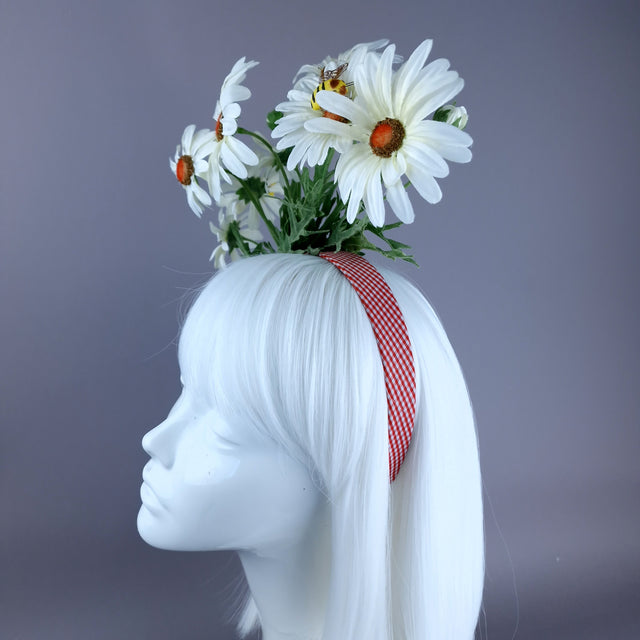 "Aubrette" Daisy & Bee Flower Headdress