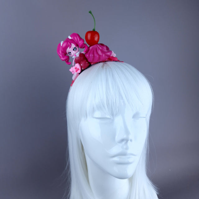 Pink Mermaid Party Cake Headpiece