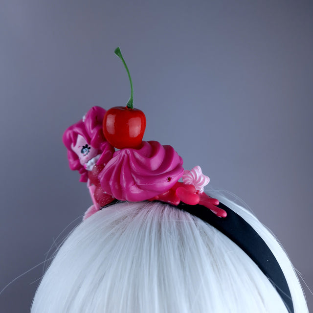 Pink Mermaid Party Cake Headpiece