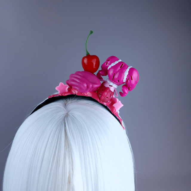 Pink Mermaid Party Cake Headpiece