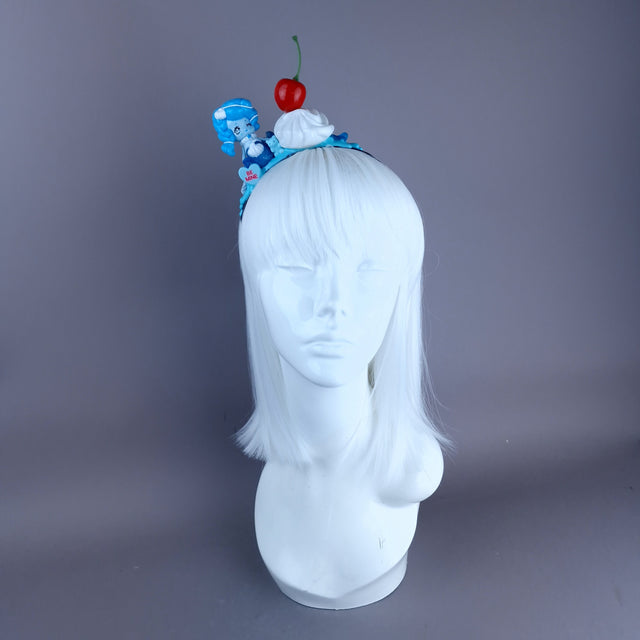 Blue Mermaid Party Cake Headpiece
