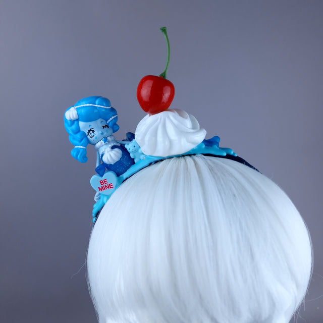 Blue Mermaid Party Cake Headpiece