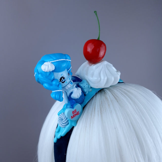 Blue Mermaid Party Cake Headpiece