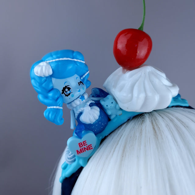 Blue Mermaid Party Cake Headpiece