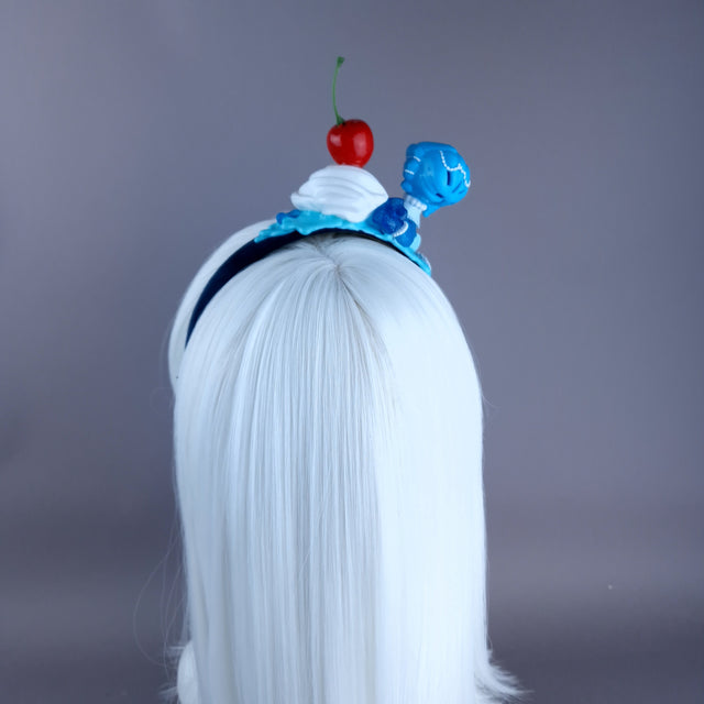 Blue Mermaid Party Cake Headpiece