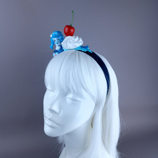 Blue Mermaid Party Cake Headpiece