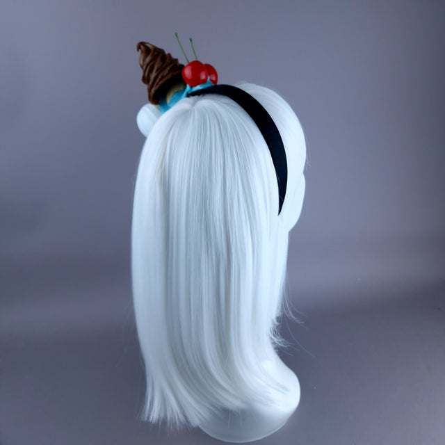 "Neapolitan" Ice-cream Multi Coloured Headpiece